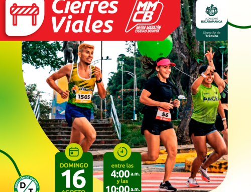 Bucaramanga tendrá cierres viales este domingo por la Media Maratón Ciudad Bonita